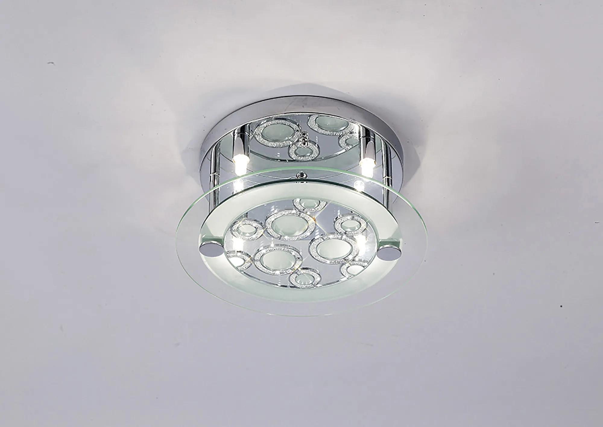 IL30983  Destello Crystal  Flush Ceiling 4 Light